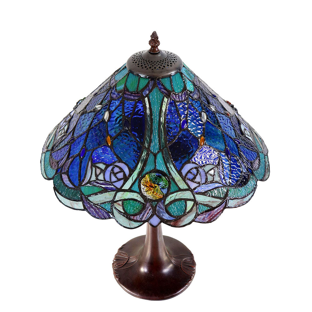 Paloma Tiffany Table Lamp Blue - TL-1611495-N040