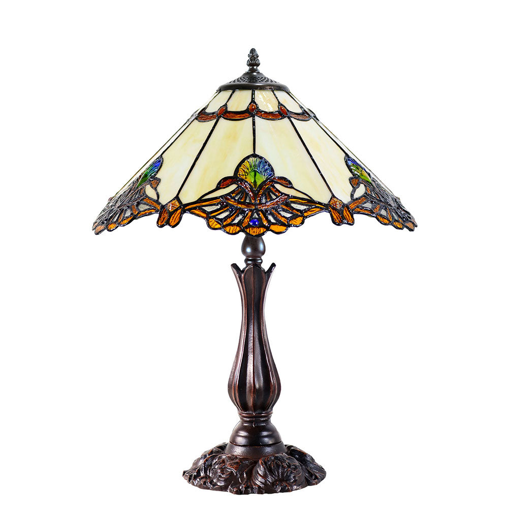 Benita Tiffany Table Lamp Beige - TL-161072B-KG