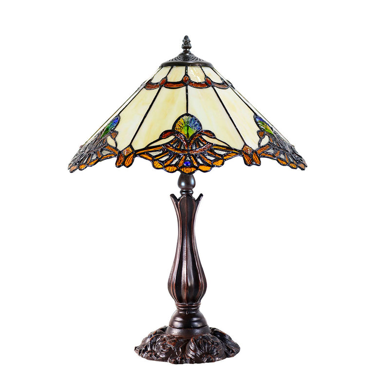 Benita Tiffany Table Lamp Beige - TL-161072B-KG