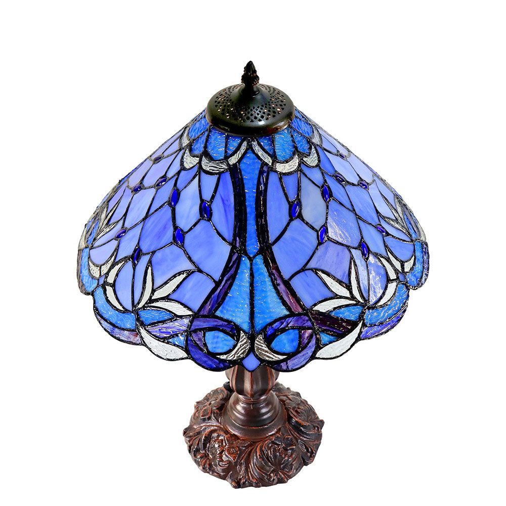 Talia Tiffany Table Lamp Blue - TL-161254A-KG