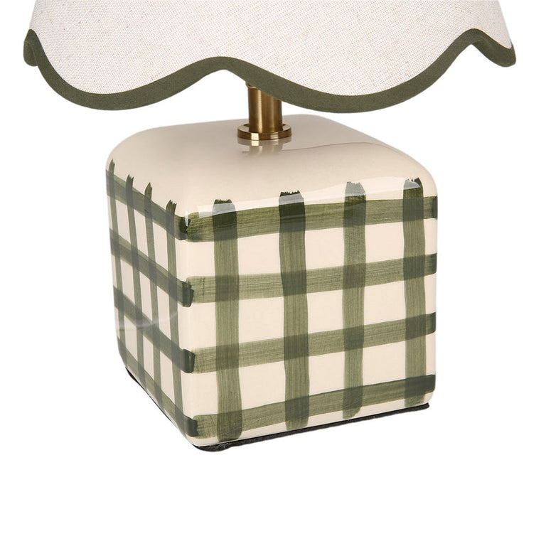 Romy Ceramic Table Lamp Set of 2 Green - LL-27-0299GN