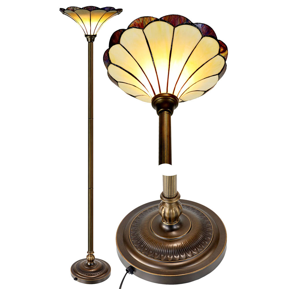 Florence Tiffany Uplight Floor Lamp - TL-OF82