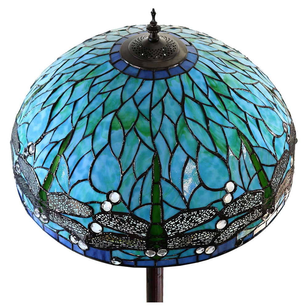 Sylvia Dragonfly Tiffany Floor Lamp - TL-F20595A-KG