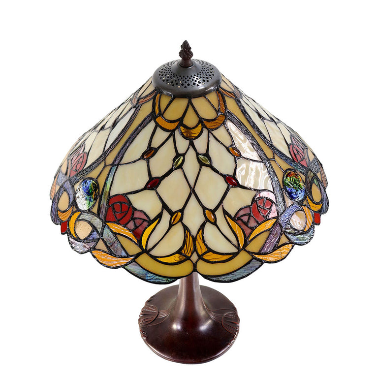 Paloma Tiffany Table Lamp Amber - TL-1611495A-N04