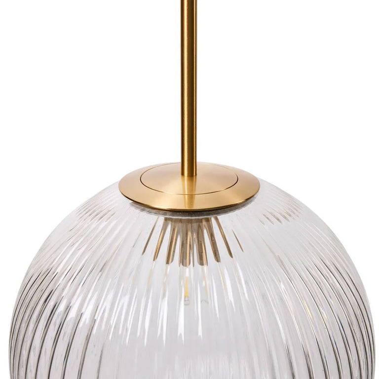 Baden Pendant Large Antique Brass / Clear - 20872