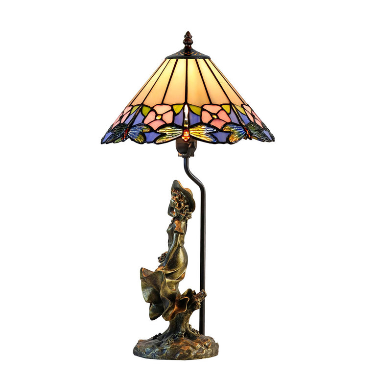 Delia Tiffany Figurine Table Lamp - TL-1272-1379