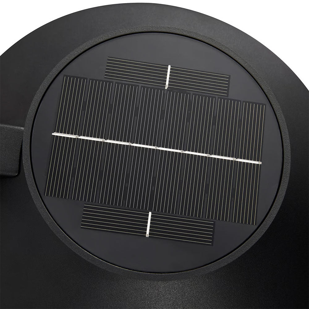 Justina LED Solar Wall Light With Motion Sensor Black - 2418071003