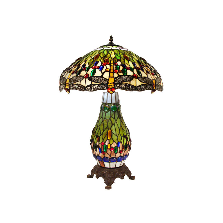 Dragonia Tiffany Table Lamp Green - TL-N18018-NSC