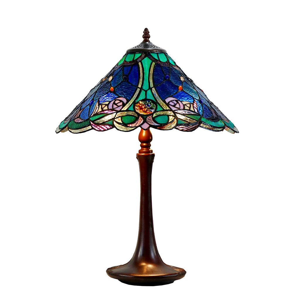 Paloma Tiffany Table Lamp Blue - TL-1611495-N040