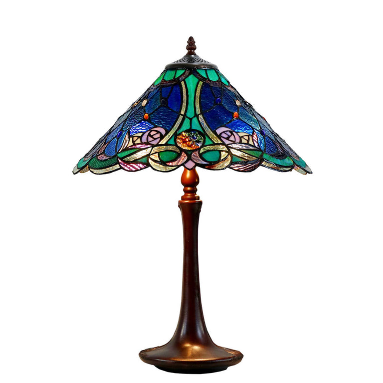Paloma Tiffany Table Lamp Blue - TL-1611495-N040