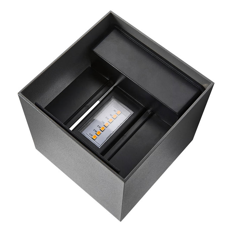 Milda Kubi LED Wall Light Anthracite - 2418331050