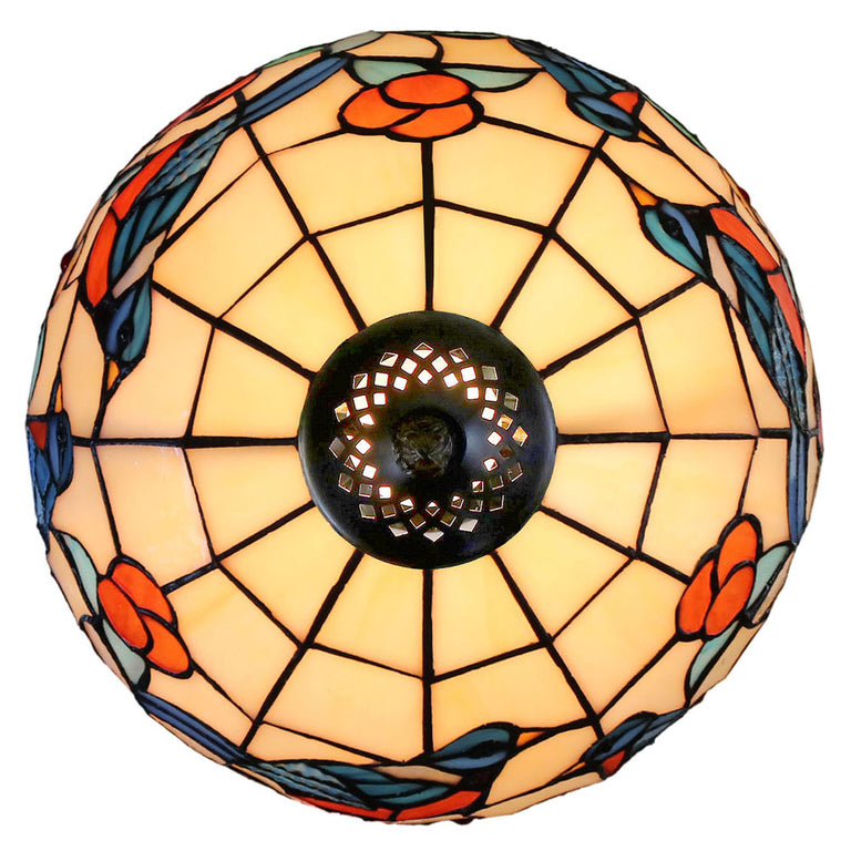 Tori Bluebird Tiffany Table Lamp - TL-122346-305M