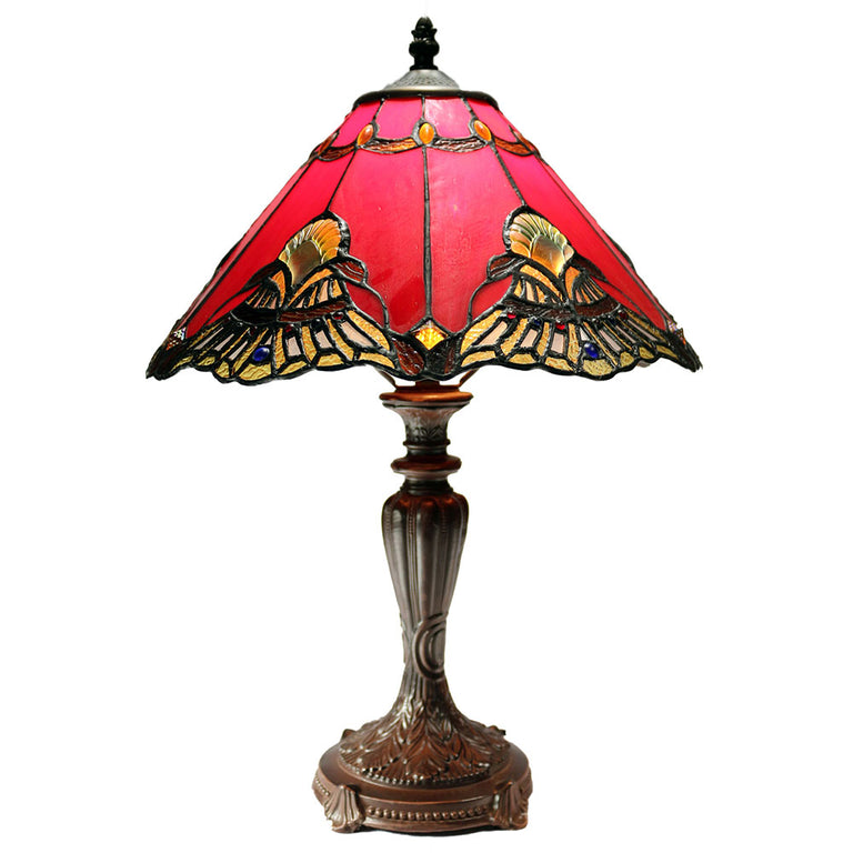 Benita Tiffany Table Lamp Red - TL-141072R-N032