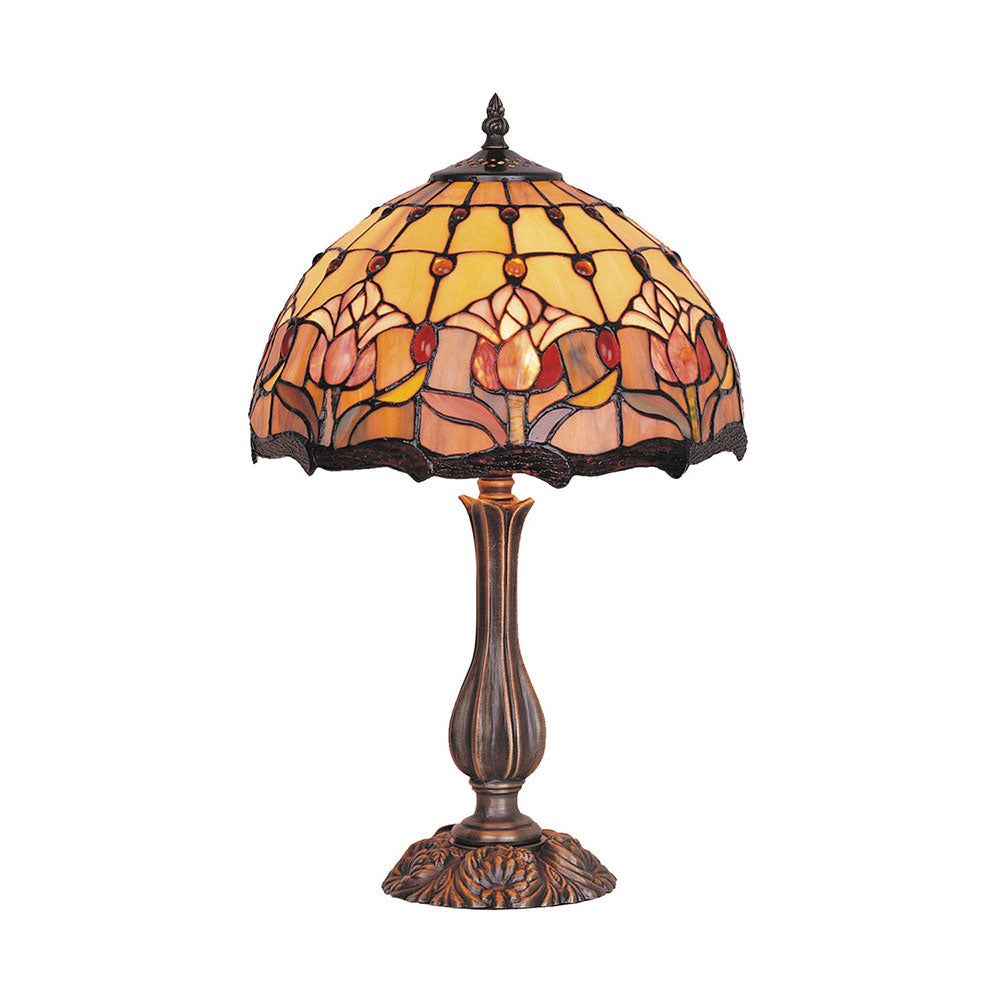Red Tulip Tiffany Table Lamp Large - TL-17235-KG
