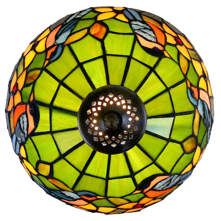 Elara Bluebird Tiffany Table Lamp Small - TL-102341-615S