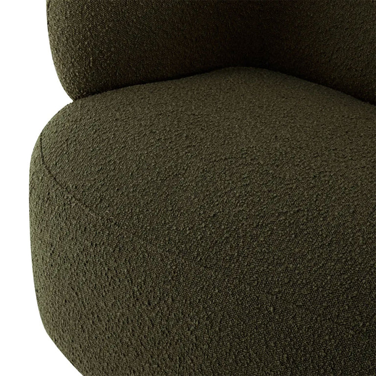 Greenwich 3 Seater Sofa Green Boucle - 33226
