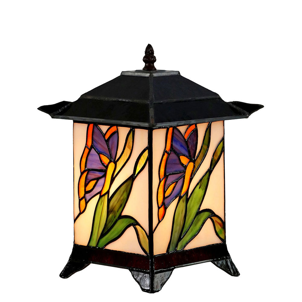 Lantern Butterfly Tiffany Table Lamp - TH-112208