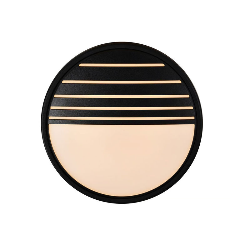 Oliver Round LED Wall Light Black - 2218261003