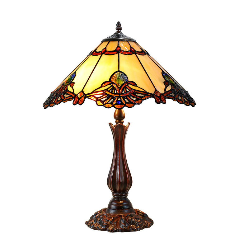 Benita Tiffany Table Lamp Beige - TL-161072B-KG