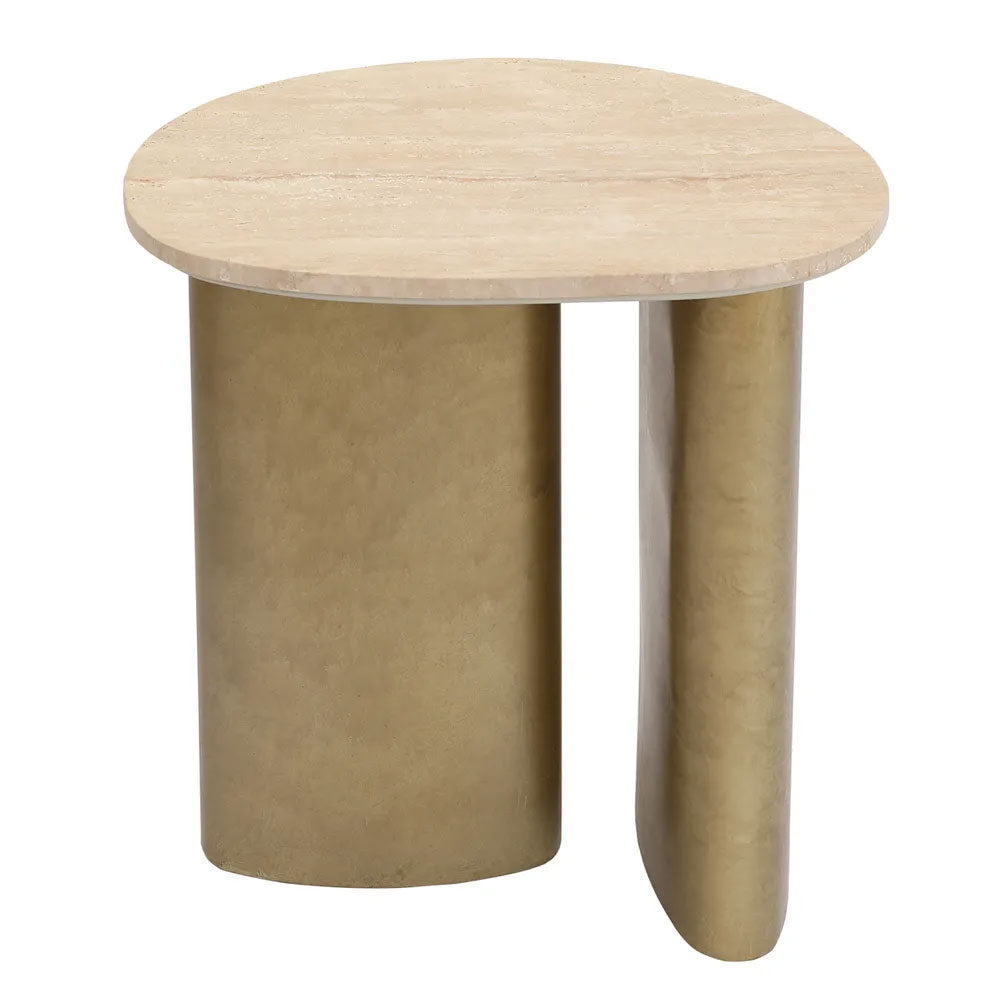 Audrey Large Side Table Travertine - 33350