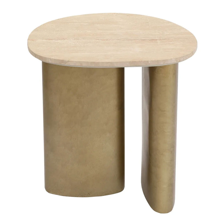 Audrey Large Side Table Travertine - 33350