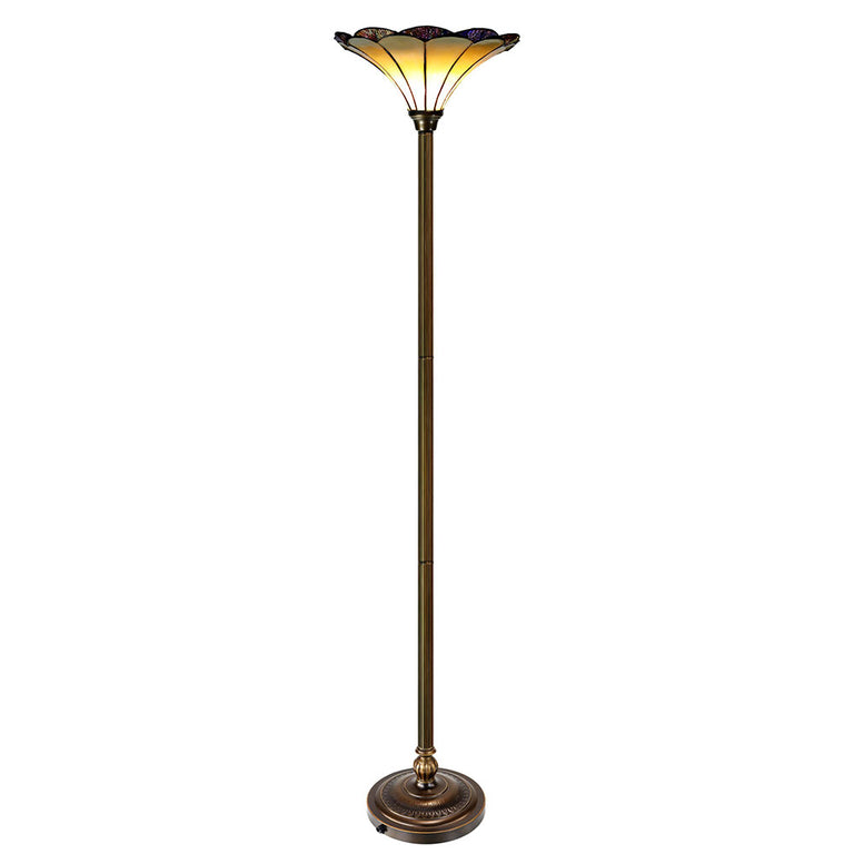 Florence Tiffany Uplight Floor Lamp - TL-OF82