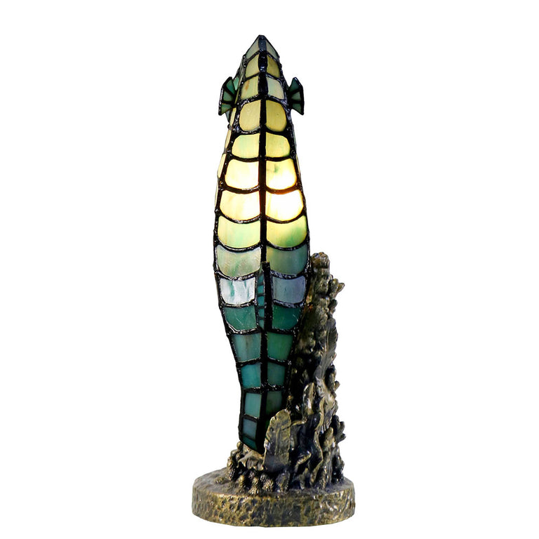 Seahorse Tiffany Table Lamp Blue Turquoise - TL-N14623