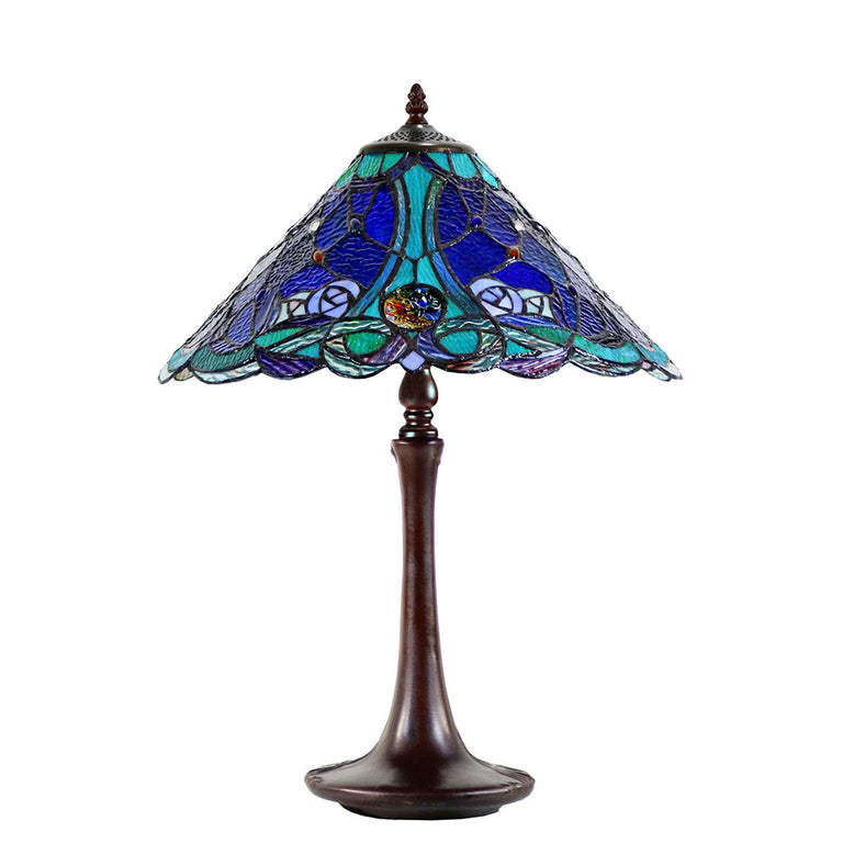 Paloma Tiffany Table Lamp Blue - TL-1611495-N040