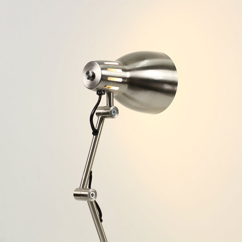 Nord Metal Table Lamp Satin Chrome - LL-27-0237SC