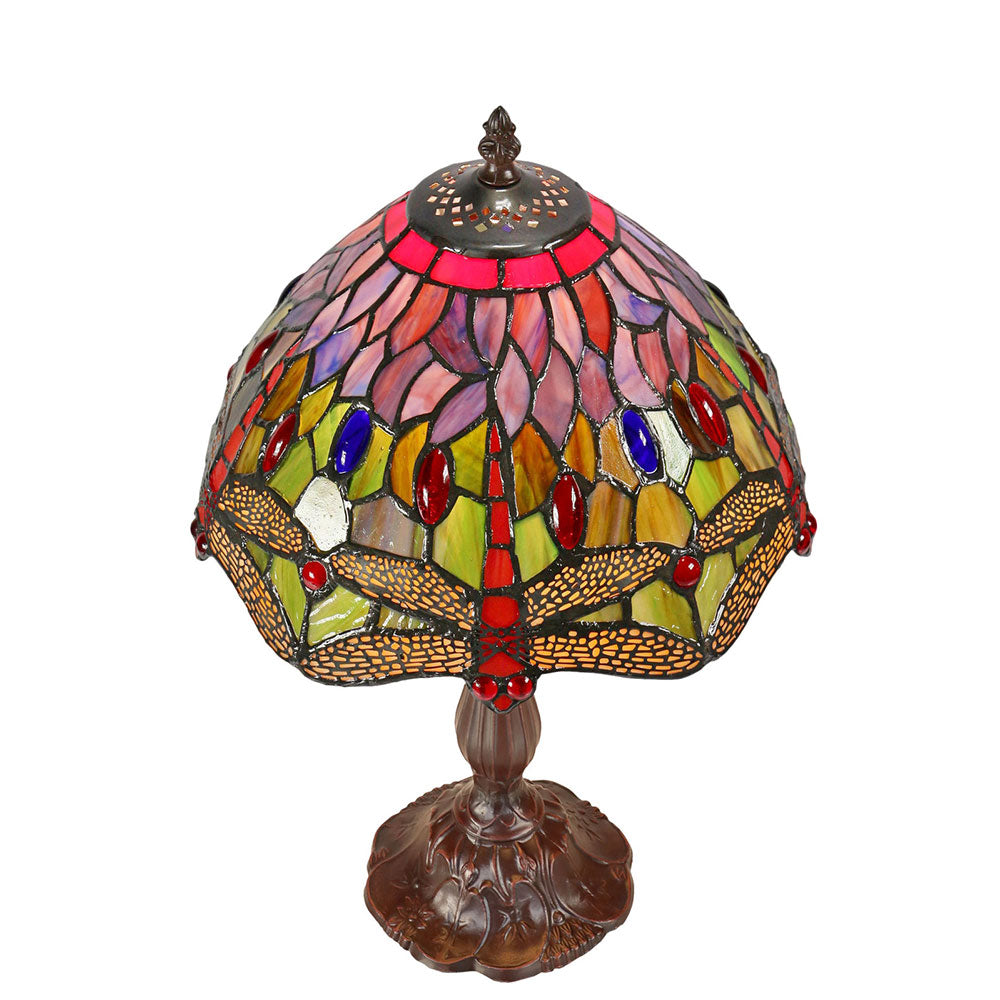 Dragonia Tiffany Table Lamp Red - TL-S102-SET