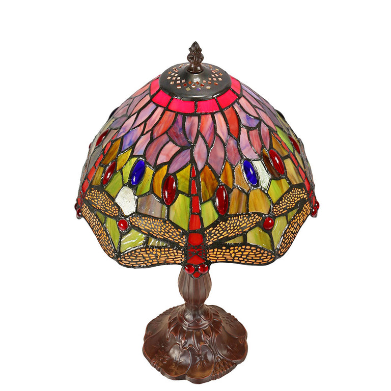 Dragonia Tiffany Table Lamp Red - TL-S102-SET