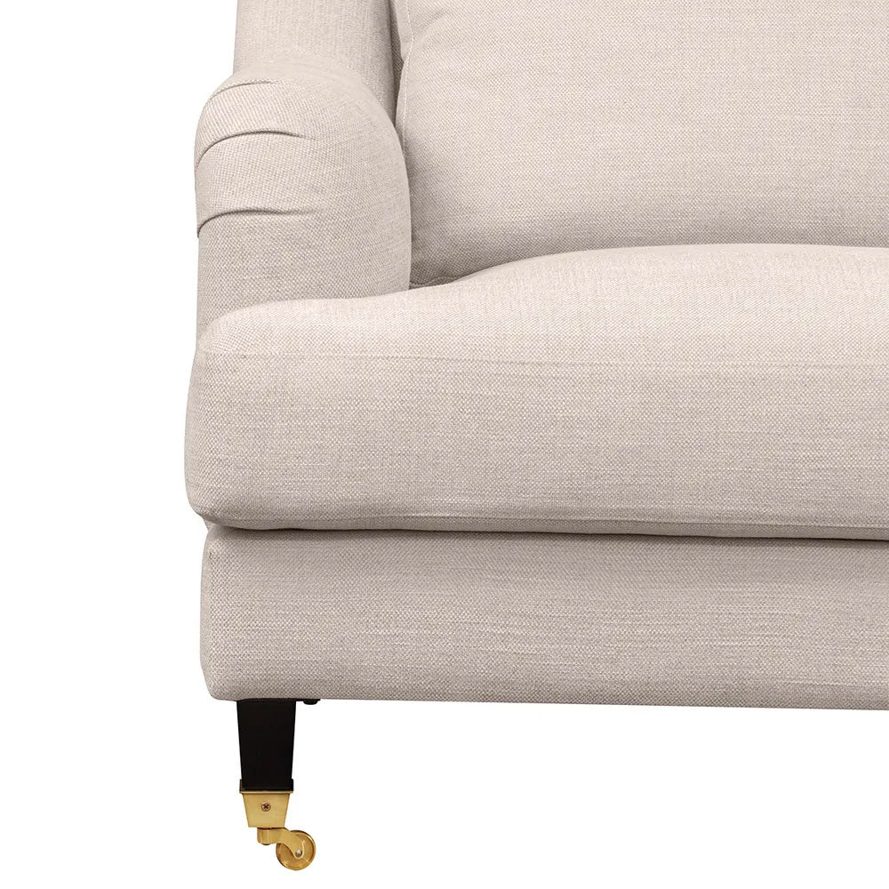 Aerin 3 Seater Sofa Natural Linen - 33081