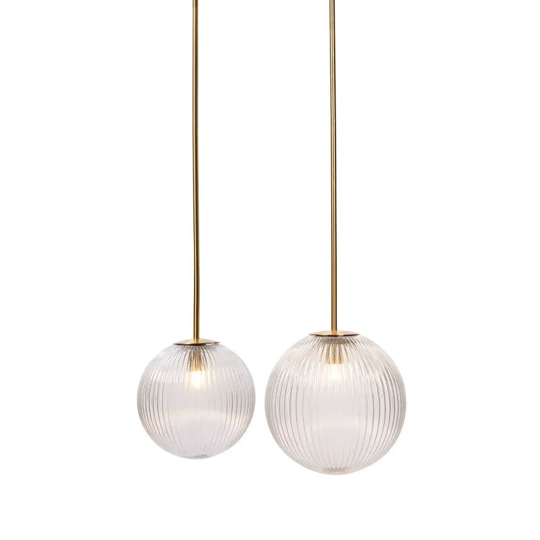 Baden Pendant Large Antique Brass / Clear - 20872