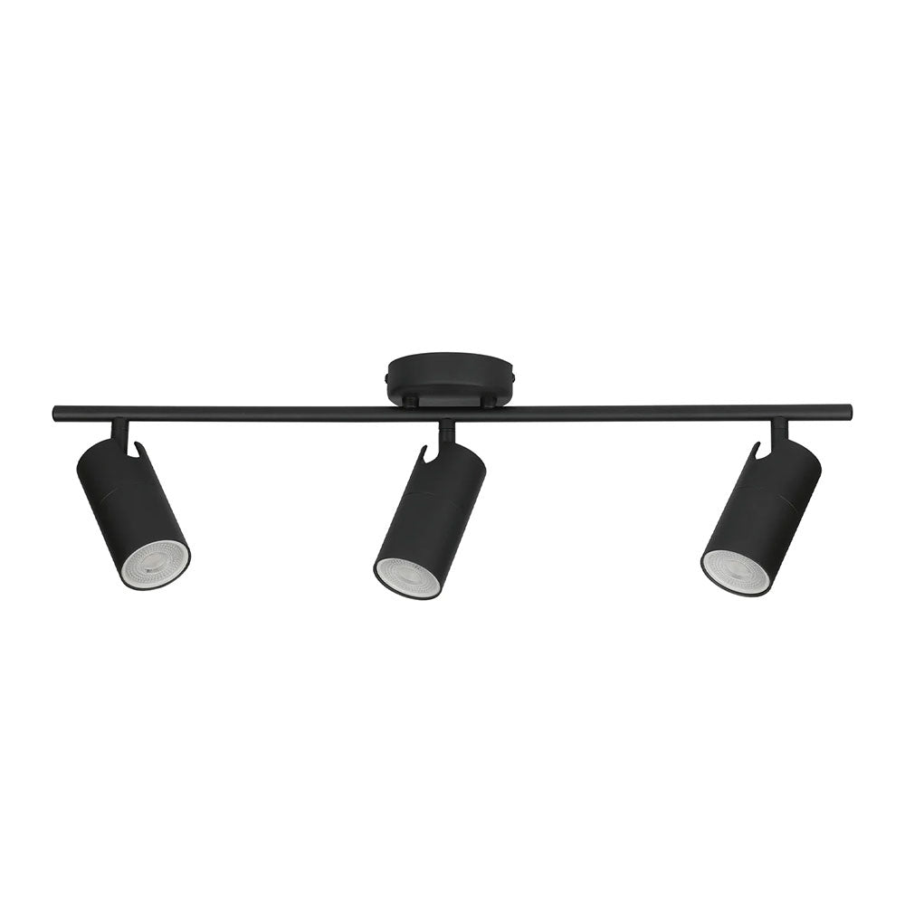 Lengan Interior Three Heads Adjustable Round Base Spot Lights Black - LENGAN3B