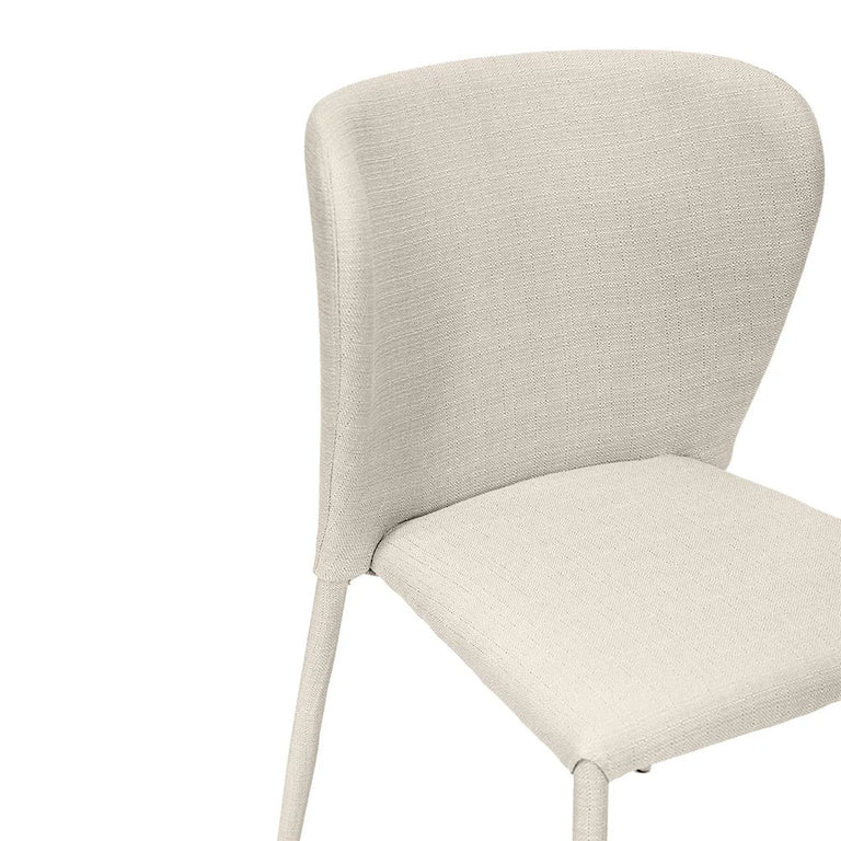 Foley Dining Chair Set Of 2 Natural With Fabric Legs - 33061