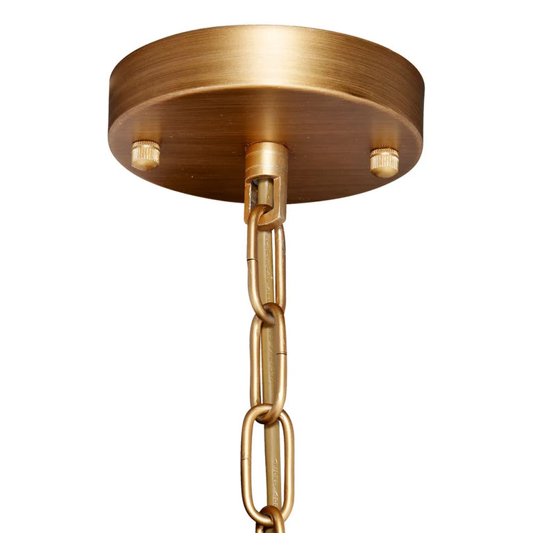 Zurich Pendant Brass / White - 20864