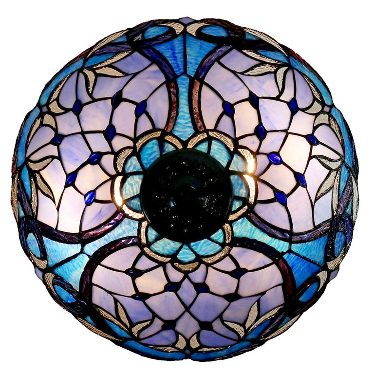 Talia Tiffany Table Lamp Blue - TL-161254A-KG