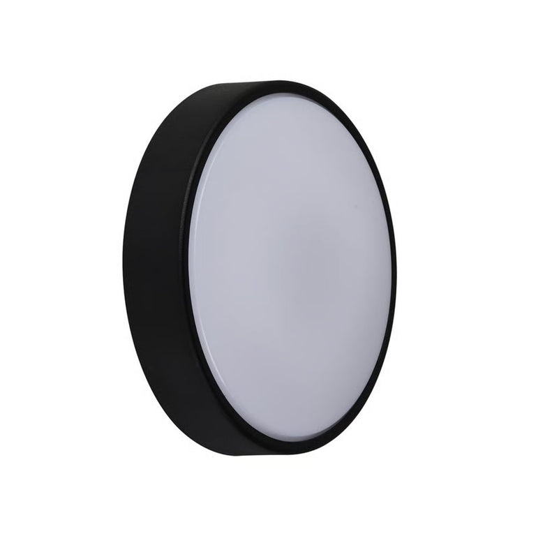 Oliver Round LED Wall Light Black - 2218261003