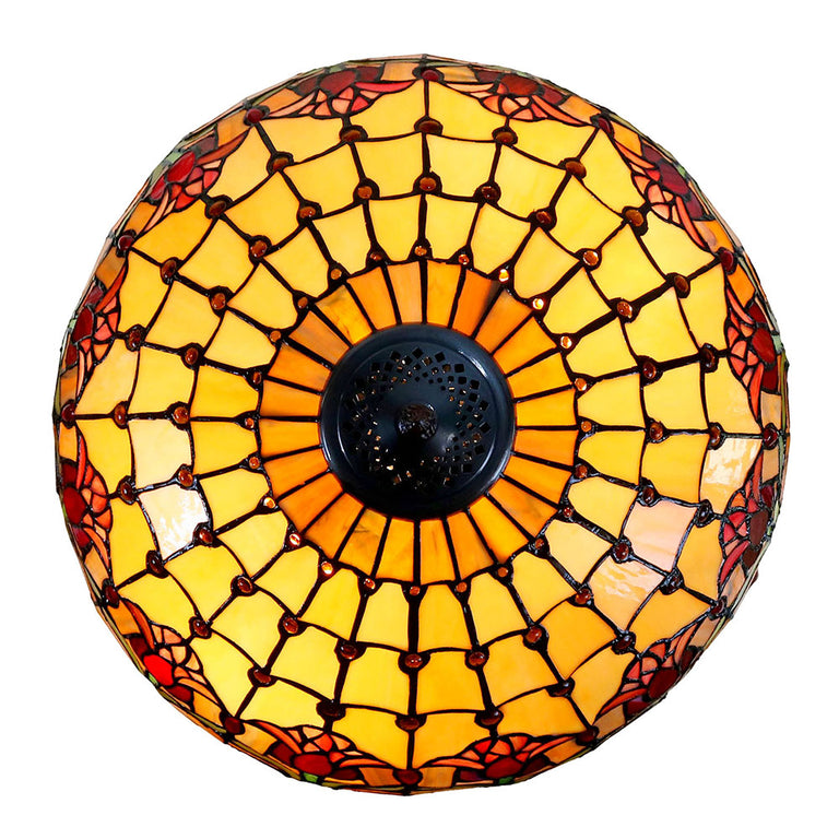 Red Tulip Tiffany Table Lamp Large - TL-17235-KG