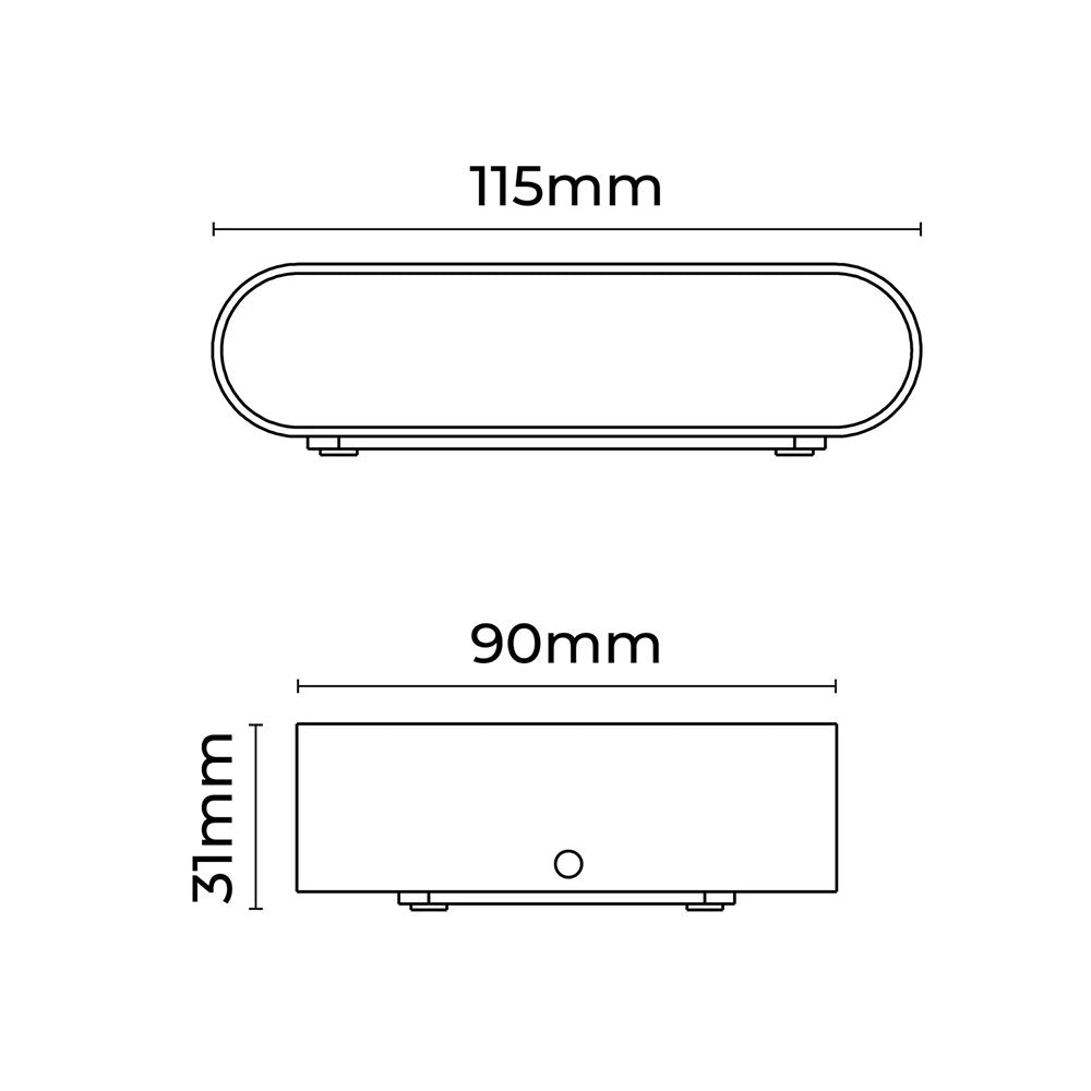 Elaro CCT LED Outdoor Wall Light Small White - LLOL032W