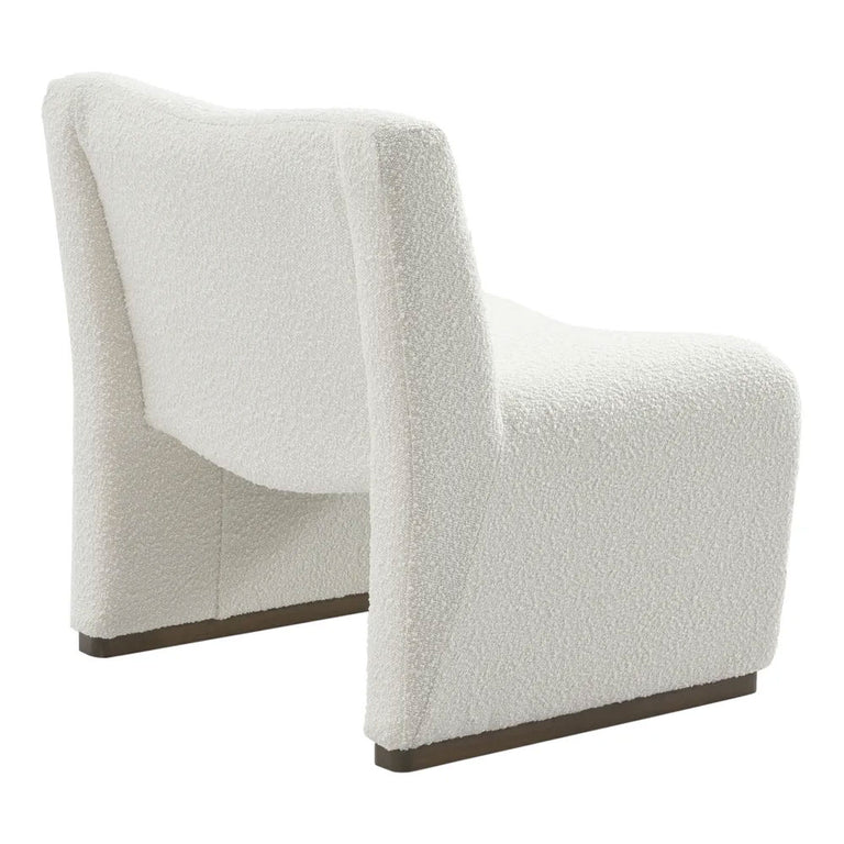 Beau Occasional Chair White Boucle - 33072