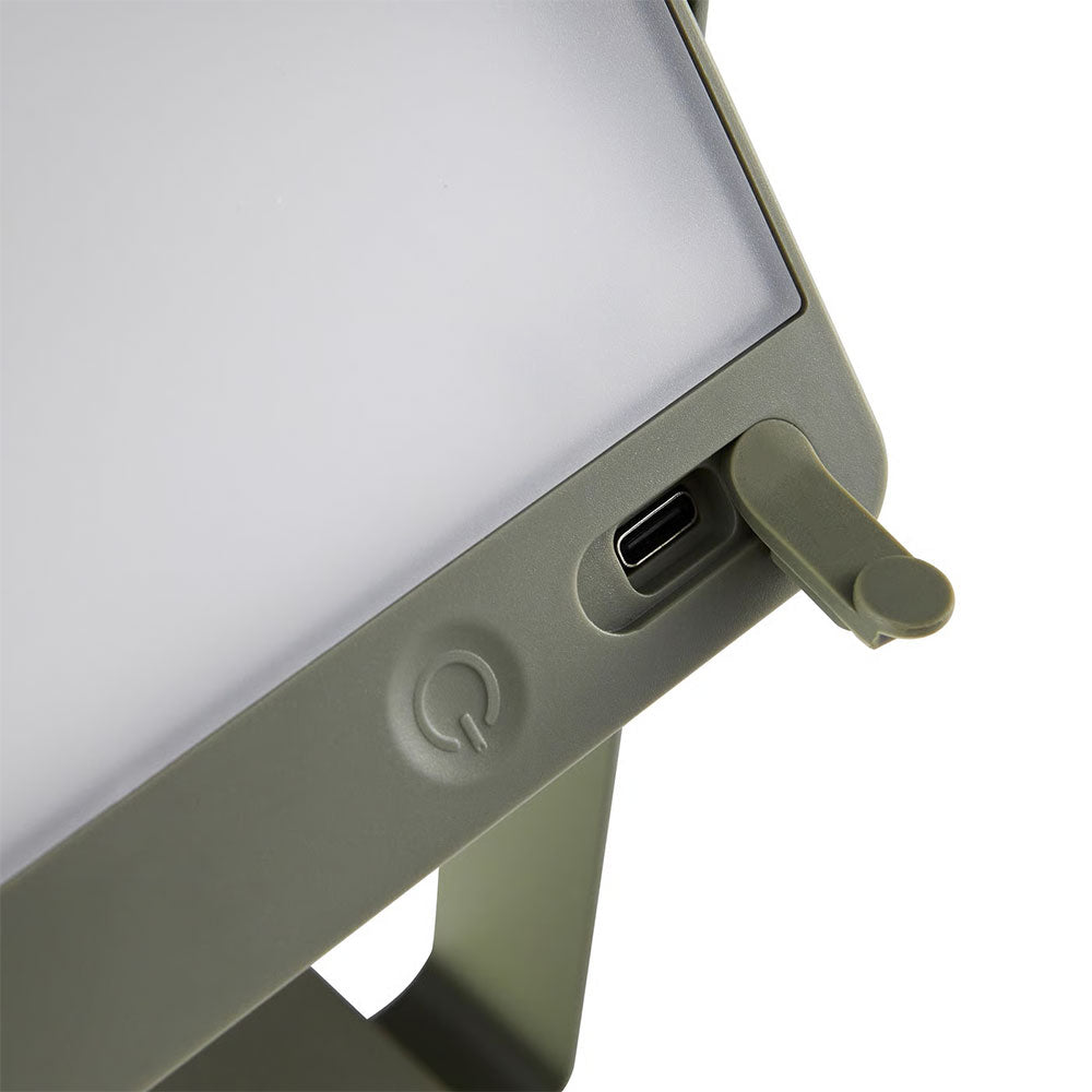 Saulio Solar LED Rechargeable Battery Light Olive Green - 2418035023