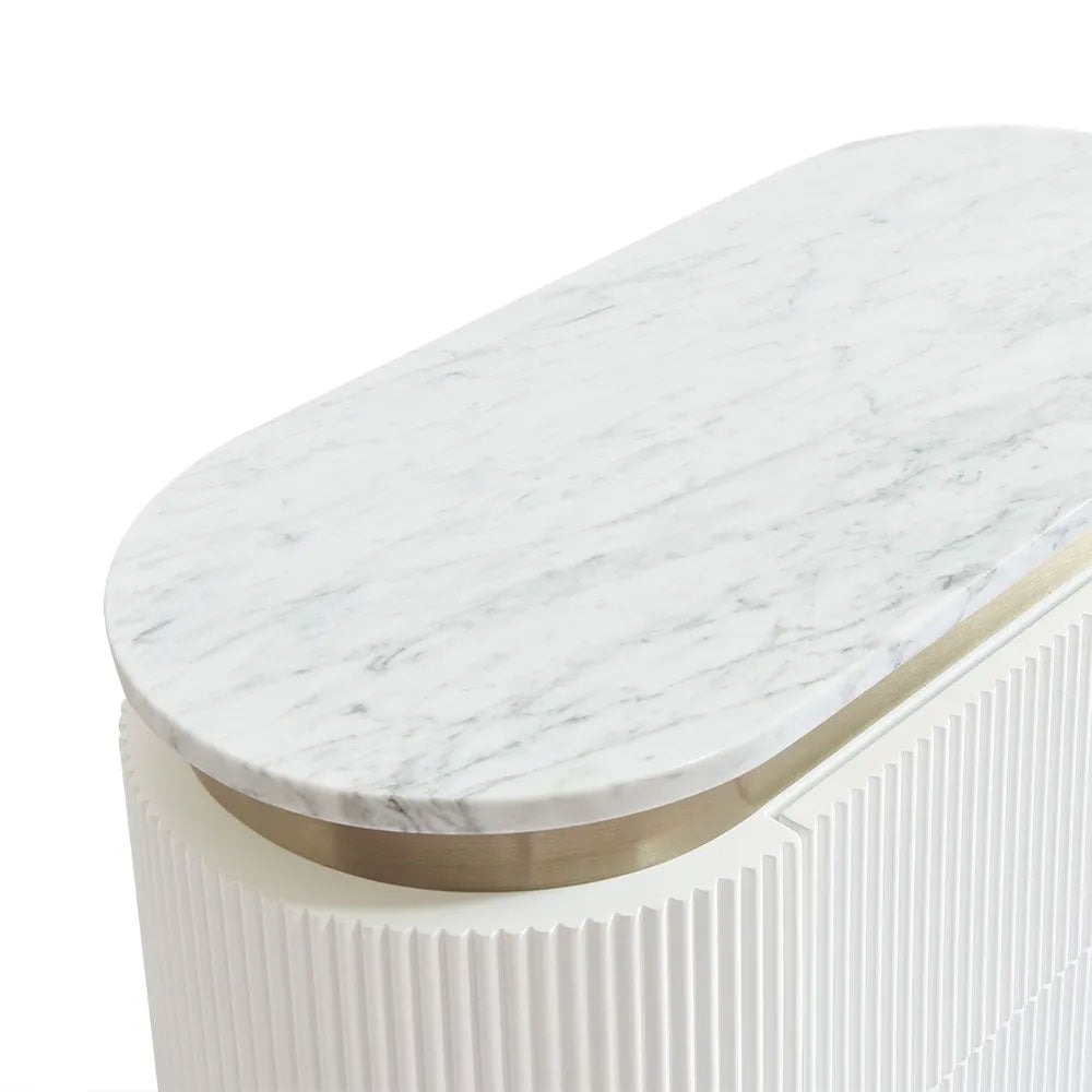 Demarco Bedside Table White - 33260