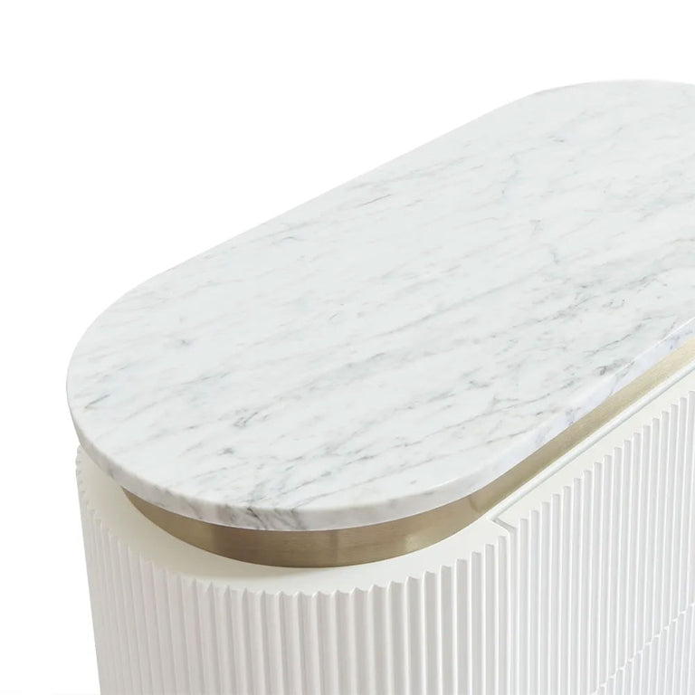 Demarco Bedside Table White - 33260