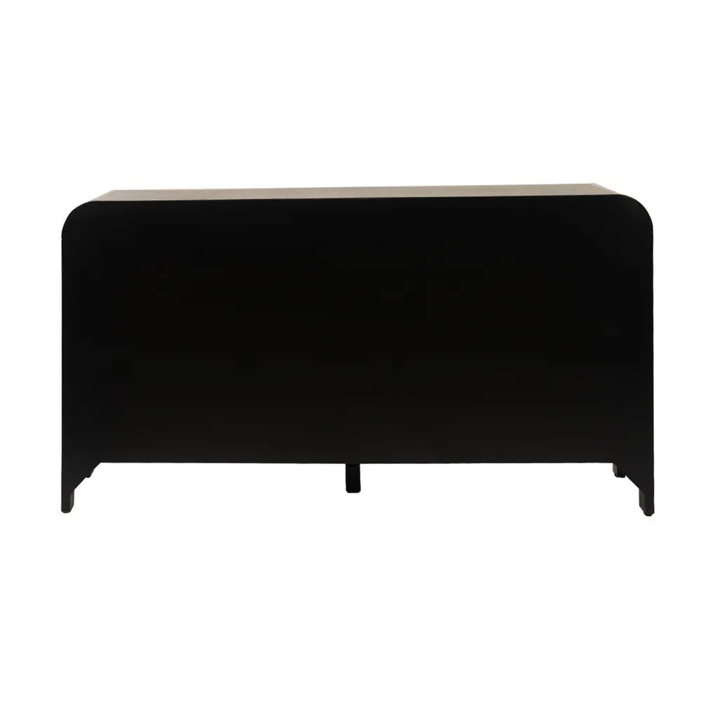 Chisholm 6 Drawer Chest Table Black - 33041