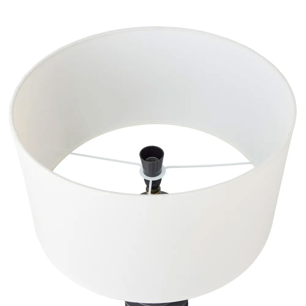Mendoza Table Lamp Grey / White - 12460