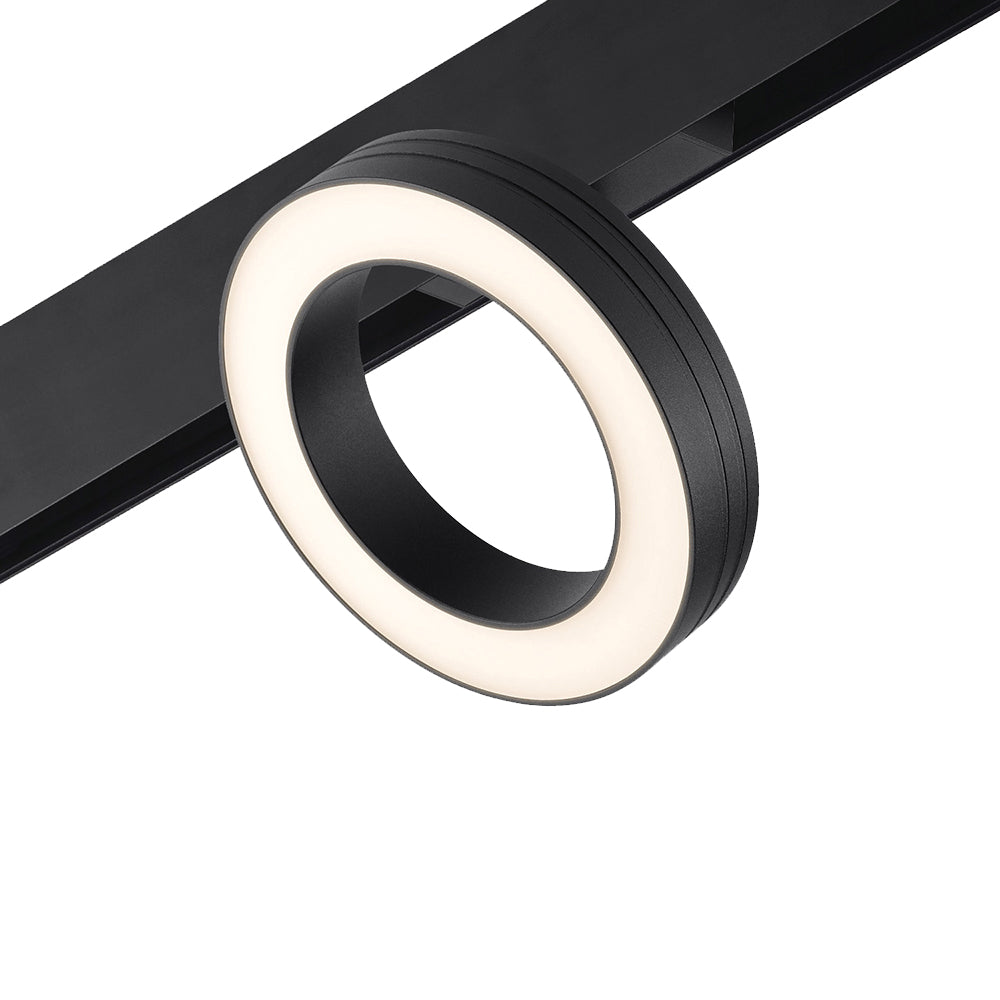 Magnetic Disc Diffuse 12W LED Dimmable Black / Warm White
