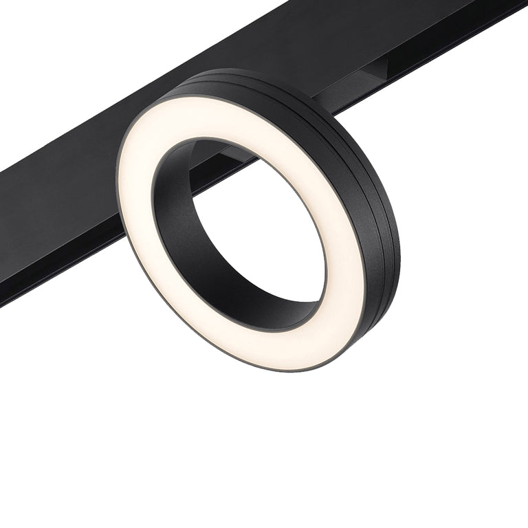 Magnetic Disc Diffuse 12W LED Dimmable Black / Warm White