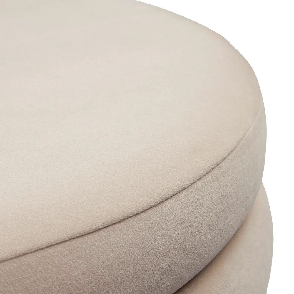 Demi Storage Bench Ottoman Nude Velvet - 32860