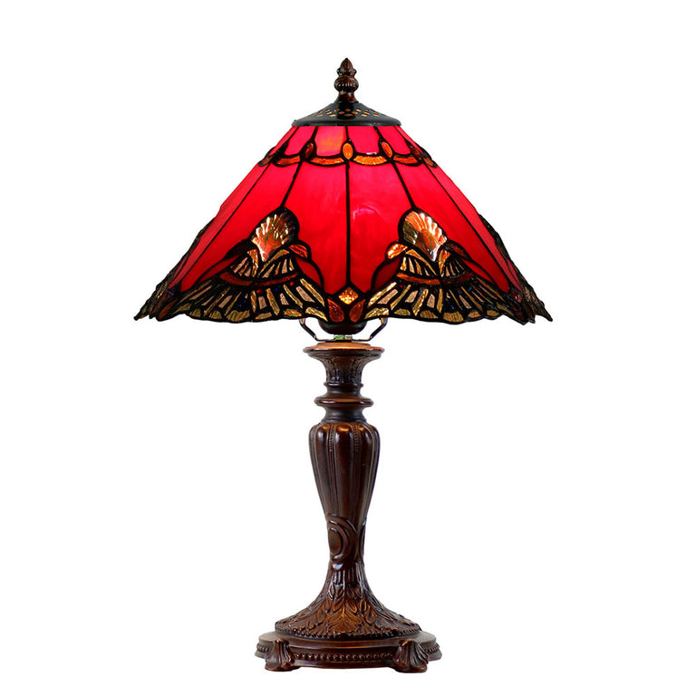 Benita Tiffany Table Lamp Red - TL-141072R-N032